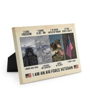 I Love Freedom I Am An Air Force Veteran Easel-Back Gallery Wrapped Canvas tile