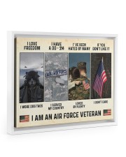 I Love Freedom I Am An Air Force Veteran Floating Framed Canvas Prints White tile