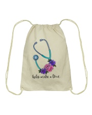 Nurse Gift Help Care Love Drawstring Bag tile