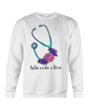 Nurse Gift Help Care Love Crewneck Sweatshirt tile