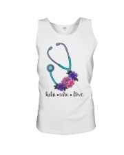 Nurse Gift Help Care Love Unisex Tank tile