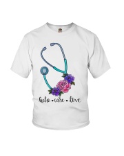 Nurse Gift Help Care Love Youth T-Shirt tile