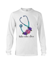 Nurse Gift Help Care Love Long Sleeve Tee tile
