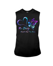 Suicide Prevention Awareness Butterfly Heart No Story Should End Too Soon Sleeveless Tee tile