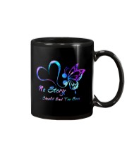 Suicide Prevention Awareness Butterfly Heart No Story Should End Too Soon Mug tile