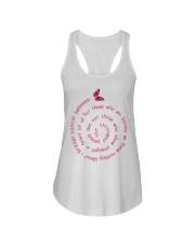Breast Cancer Awareness Butterfly The Strongest People Ladies Flowy Tank tile