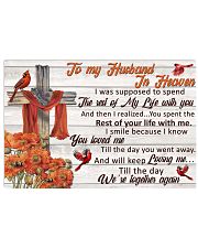 To My Husband In Heaven Horizontal Poster tile