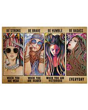 Peace Love Gift Girl Be Strong Be Brave Be Humble 36x24 Poster front