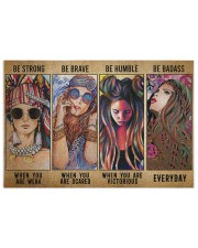 Peace Love Gift Girl Be Strong Be Brave Be Humble Puzzles tile