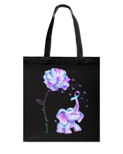 Suicide Prevention Awareness Elephant And Flower Ribbon Tote Bag tile