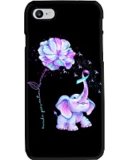 Suicide Prevention Awareness Elephant And Flower Ribbon Phone Case tile
