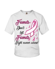 Breast Cancer Awareness Friends Don't Let Friends Fight Alone Youth T-Shirt tile