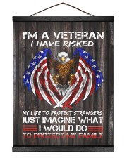 Veteran Gift Eagle I Have Risked My Life To Protect Strangers Just Imagine What I Would Do Hanging Canvas tile
