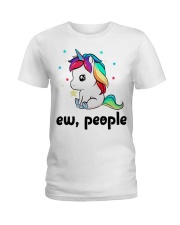 Gift For Unicorn Lover Ew People Ladies T-Shirt tile