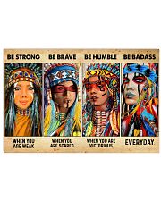 Be Strong When Weak Be Brave When Scared Be Humble Horizontal Poster tile