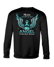 Ovarian Cancer Awareness My Hero Now Is My Angel Crewneck Sweatshirt tile