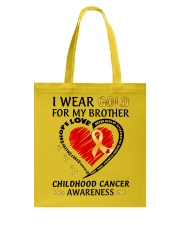 Childhood Cancer Awareness I Wear Gold For My Brother Tote Bag tile
