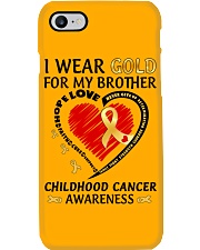 Childhood Cancer Awareness I Wear Gold For My Brother Phone Case tile