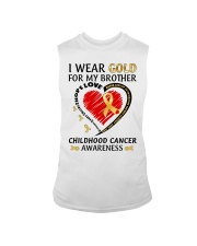 Childhood Cancer Awareness I Wear Gold For My Brother Sleeveless Tee tile
