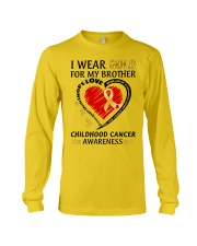 Childhood Cancer Awareness I Wear Gold For My Brother Long Sleeve Tee tile