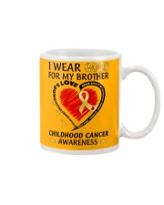 Childhood Cancer Awareness I Wear Gold For My Brother Mug tile