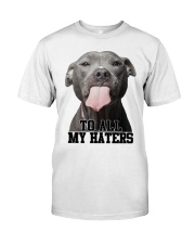 Gift For Dog Lover American Pitbull To All My Haters Premium Fit Mens Tee tile
