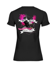 Breast Cancer Awareness Eagle Never Give Up Premium Fit Ladies Tee tile