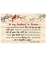 Memorial Gift Cardinal To My Husband In Heaven Horizontal Poster tile