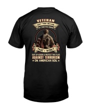 Veteran Gift That I Won't Protect This Flag Against Terrorism On American Soil Premium Fit Mens Tee tile