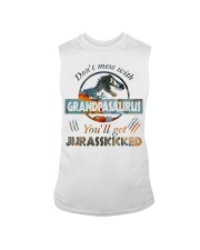Saurus Family Gift Don't Mess With Grandpasaurus You'll Get Jurasskicked Sleeveless Tee tile
