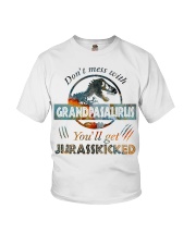 Saurus Family Gift Don't Mess With Grandpasaurus You'll Get Jurasskicked Youth T-Shirt tile