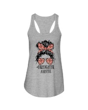 Firefighter Gift Firefighter Auntie Ladies Flowy Tank tile