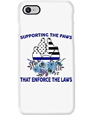Police Gift USA Flag Supporting The Paws That Enforce The Laws Phone Case tile