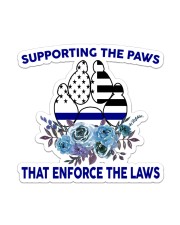 Police Gift USA Flag Supporting The Paws That Enforce The Laws Sticker tile