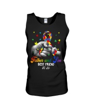 Autism Awareness Father And Son Best Friend For Life Unisex Tank tile
