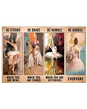 Ballet Dancer Be Strong When You Are Weak Horizontal Poster tile