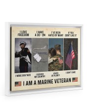 Gift For Veteran I Love Freedom I Have A DD 214 I Am Marine Veteran Floating Framed Canvas Prints White tile