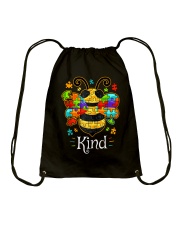Autism Awareness Bee Kind Drawstring Bag tile