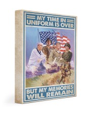 Veteran Gift My Time In Uniform Is Over But My Memories Will Remain Gallery Wrapped Canvas Prints tile