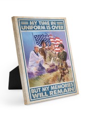Veteran Gift My Time In Uniform Is Over But My Memories Will Remain Easel-Back Gallery Wrapped Canvas tile