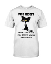 Cat Lover Grumpy Cat Piss Me Off I Will Slap You So Hard Premium Fit Mens Tee tile