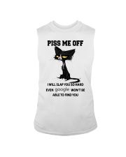 Cat Lover Grumpy Cat Piss Me Off I Will Slap You So Hard Sleeveless Tee tile