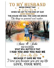Family Gift To My Husband Never Forget That I Love You Vertical Poster tile