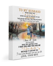 Family Gift To My Husband Never Forget That I Love You Gallery Wrapped Canvas Prints tile
