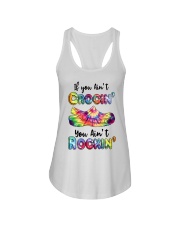 Crocs Gift If You Ain't Crocin' You Ain't Rockin' Ladies Flowy Tank tile