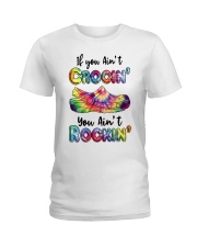 Crocs Gift If You Ain't Crocin' You Ain't Rockin' Ladies T-Shirt tile