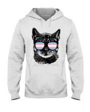 LGBT Pride Gift Transgender Black Cat Hooded Sweatshirt tile