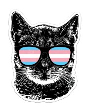 LGBT Pride Gift Transgender Black Cat Sticker tile