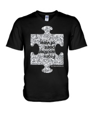 Autism Awareness From Another Point Of View V-Neck T-Shirt tile
