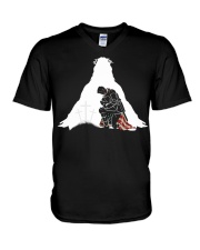 God Believer Gift God Hold You V-Neck T-Shirt tile